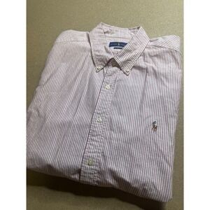 Ralph Lauren Classic Fit Striped Button Down Shirt Men's XXL‎